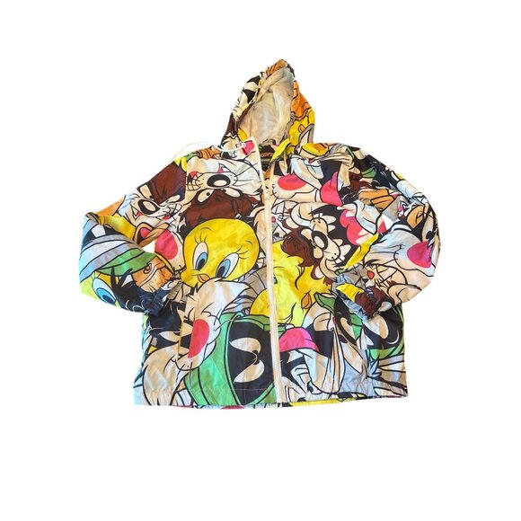 Looney Tunes Members Only Jacket M Polyester Streetwear Novelty - Picture 1 of 5